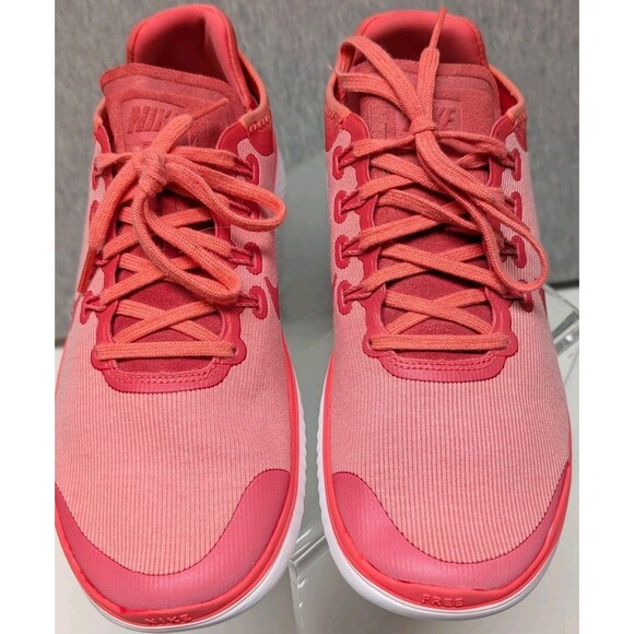 Womens Nike Free Sz 8 Coral Pink Athletic Running Sneakers Shoes Ah5208-800 - Picture 3 of 9
